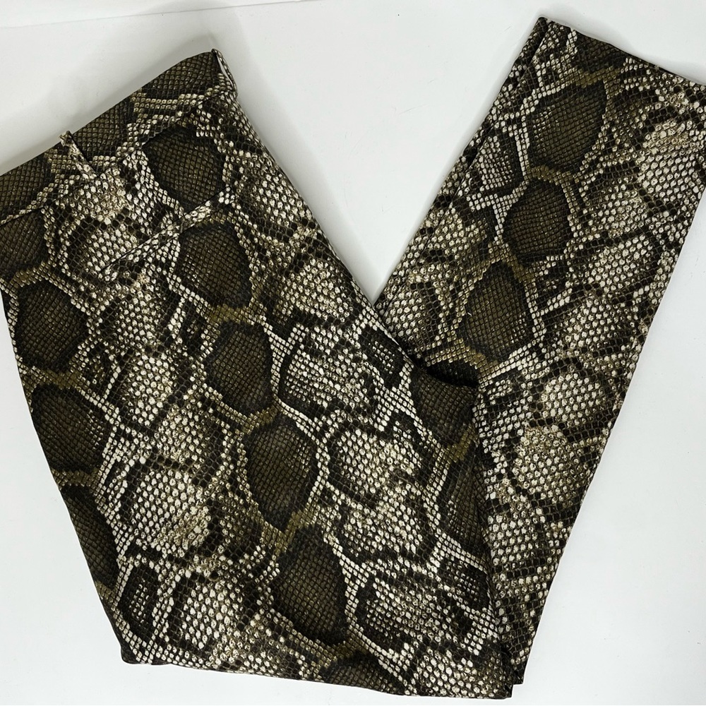 Michael Kors Snakeskin Pattern Straight Leg Chino Pants Size 12 - Picture 5 of 8